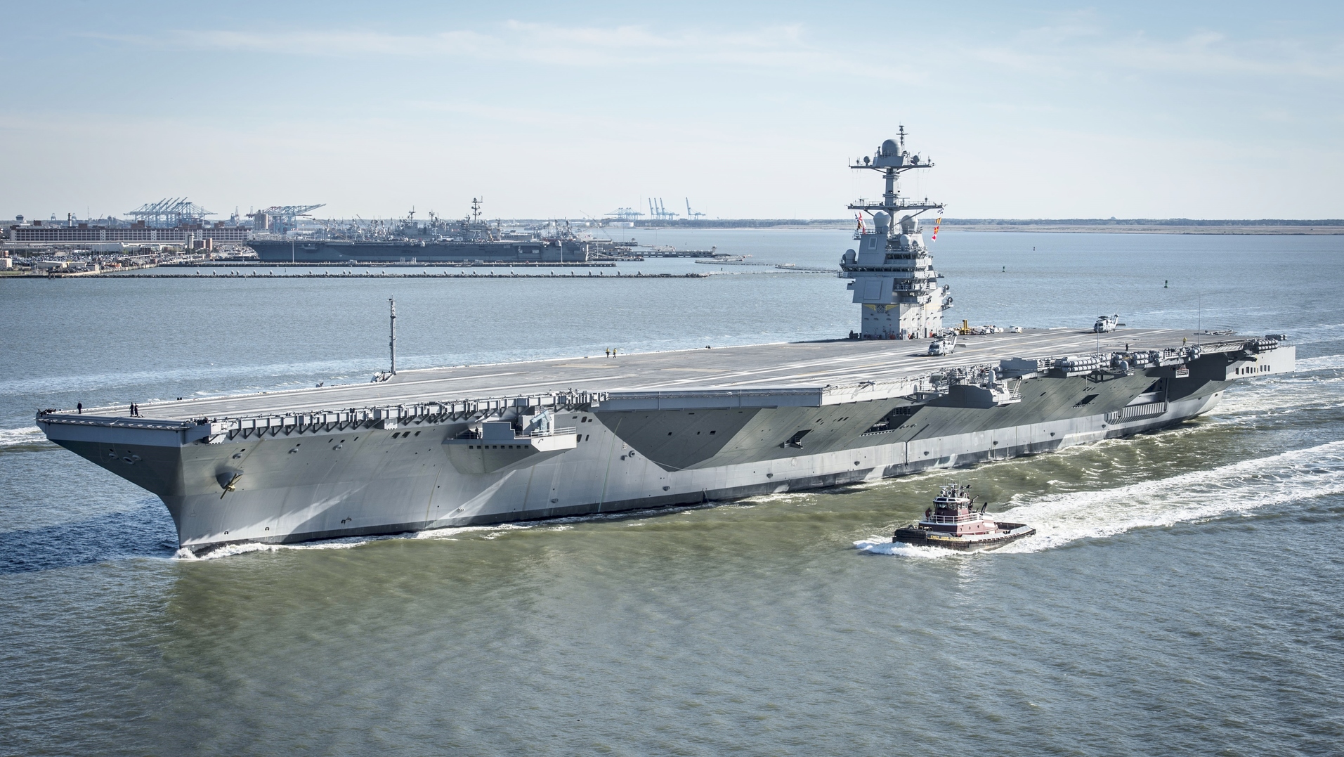 US Supercarrier Gerald R. Ford. Imagine ships like this, but not just for killing. Source: Wikimedia