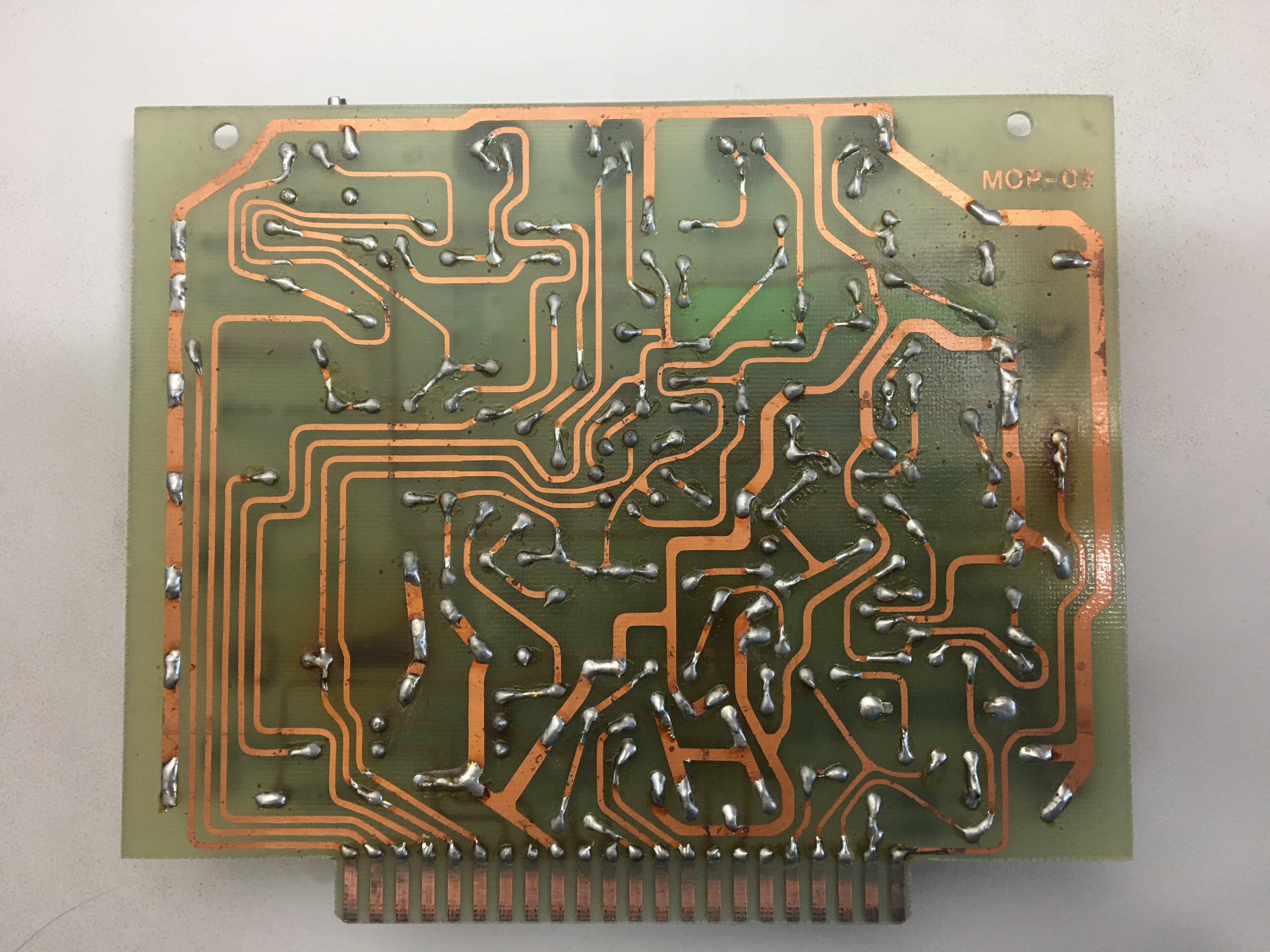 Rotor control board backside with most of the traces